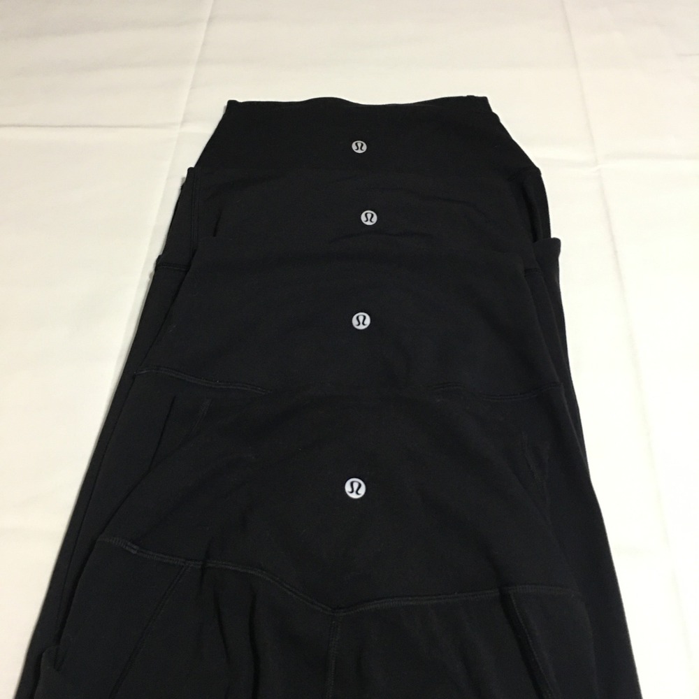 Lot of 4 Lululemon Align High Rise Leggings Women Sz 4 Black Wunder Under Tight - Picture 1 of 14